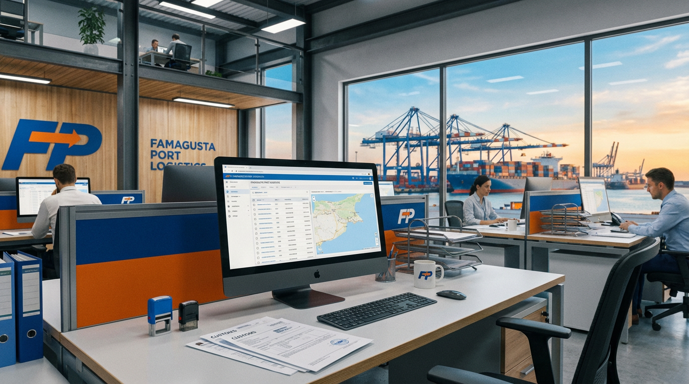 Mağusa Limanı lojistik ofisinde IT destek