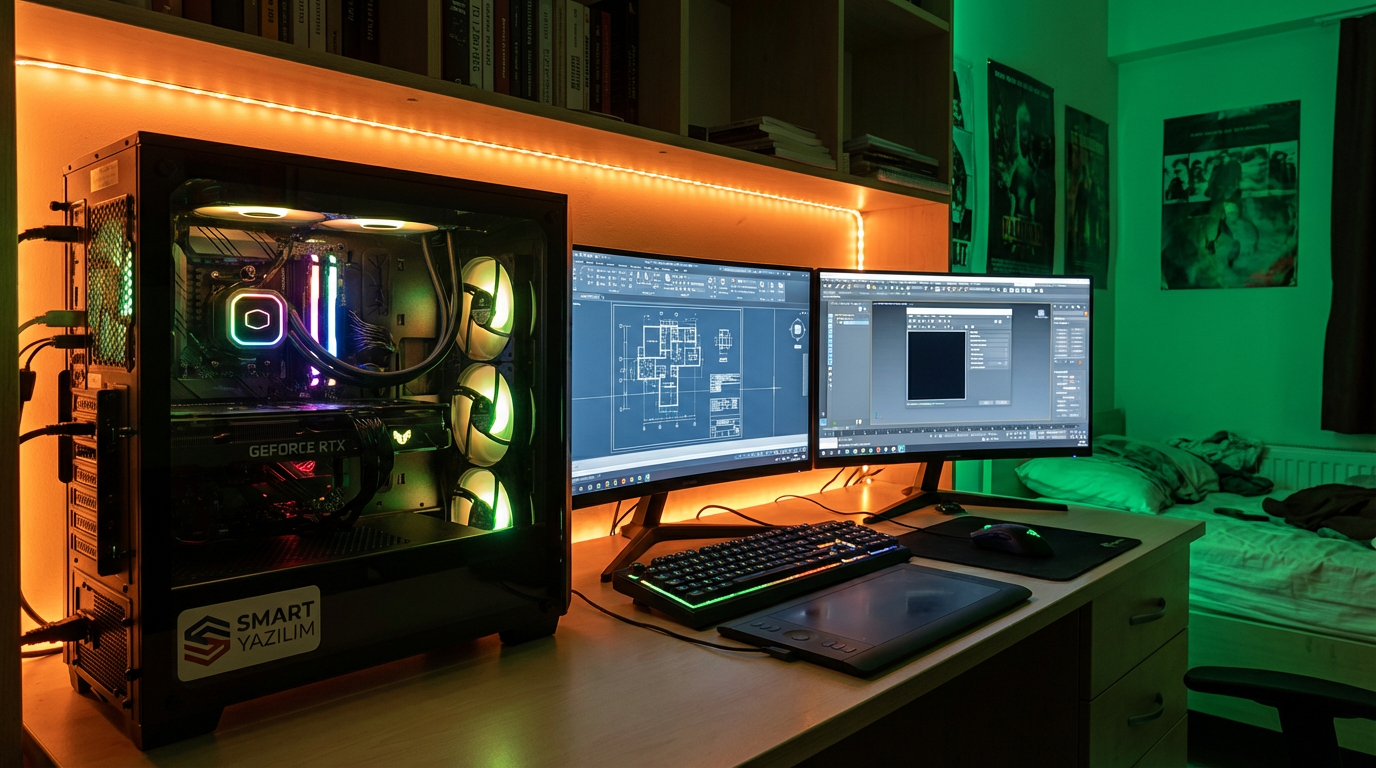 Mağusa render kasası - DAÜ öğrenci servisi