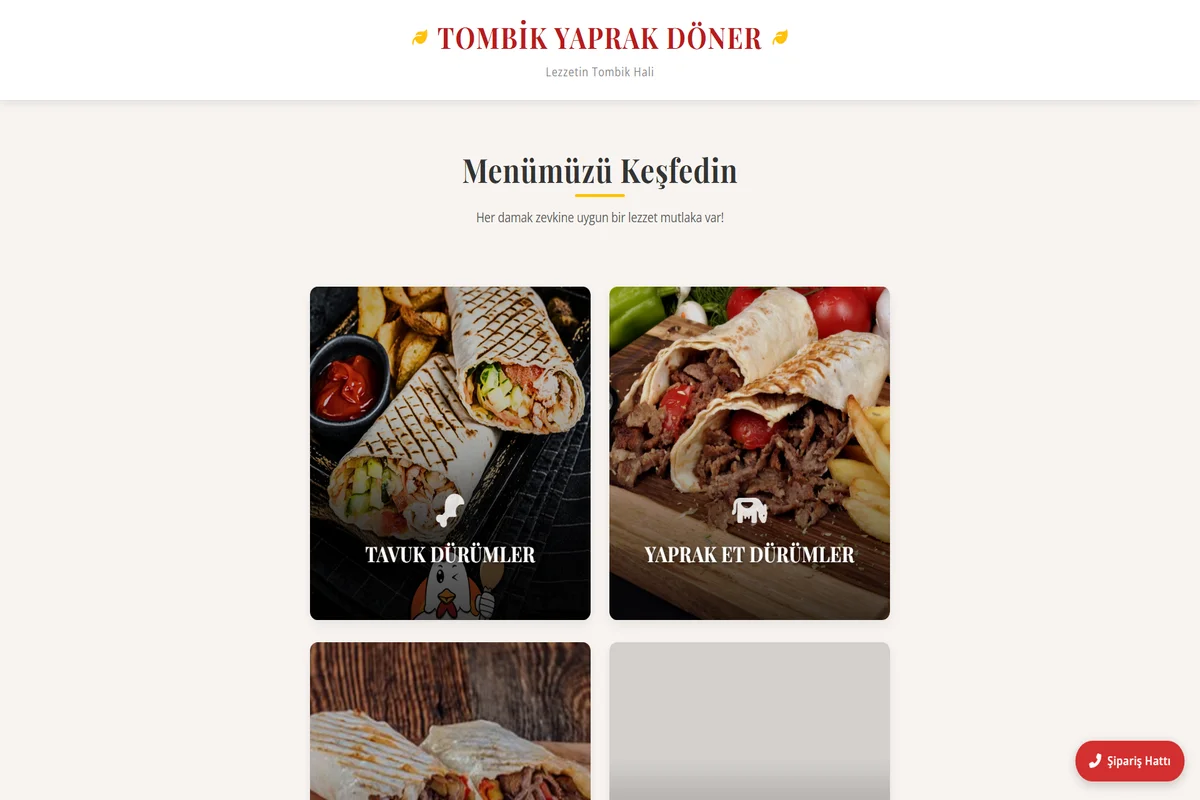 Tombik Döner Desktop