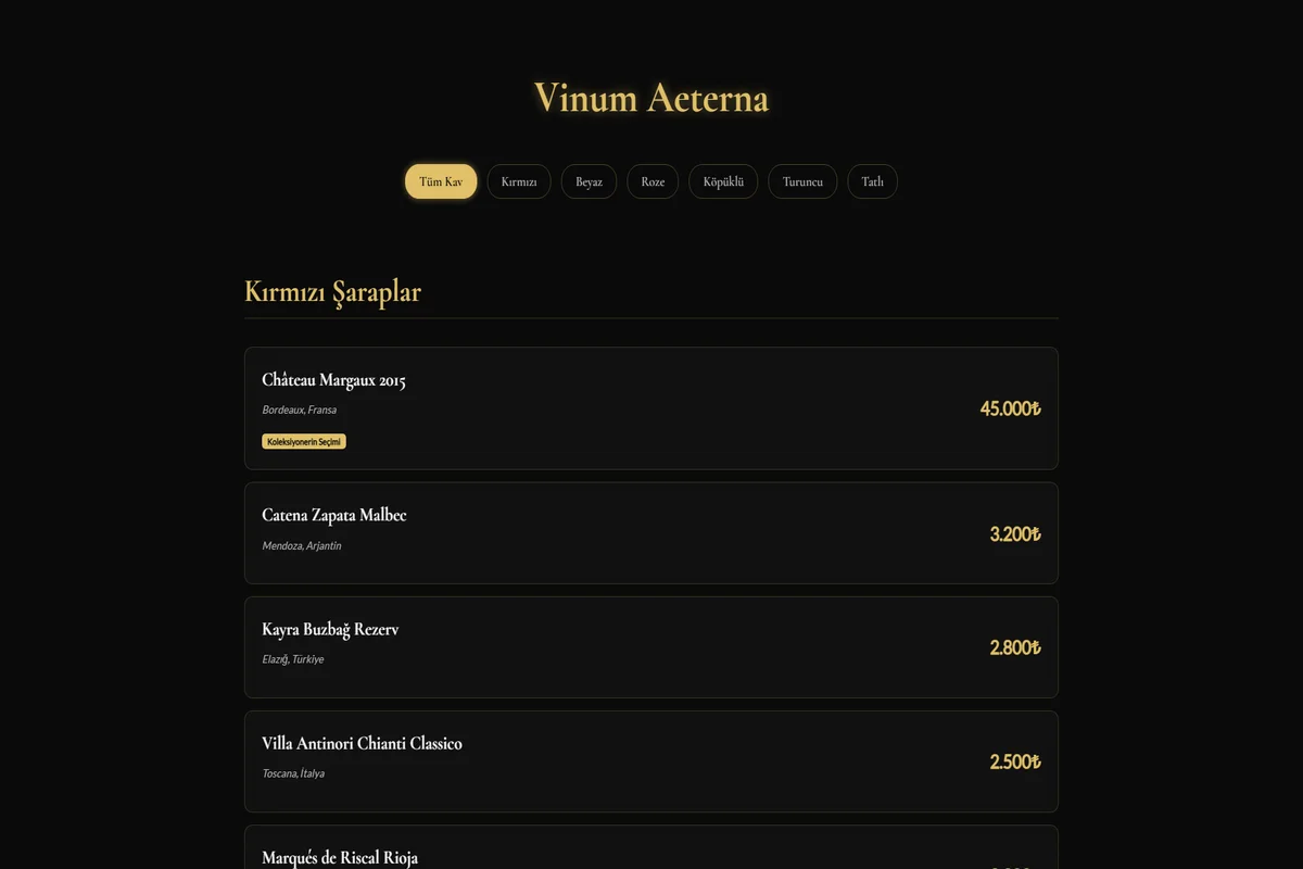 Vinum Aeterna Desktop