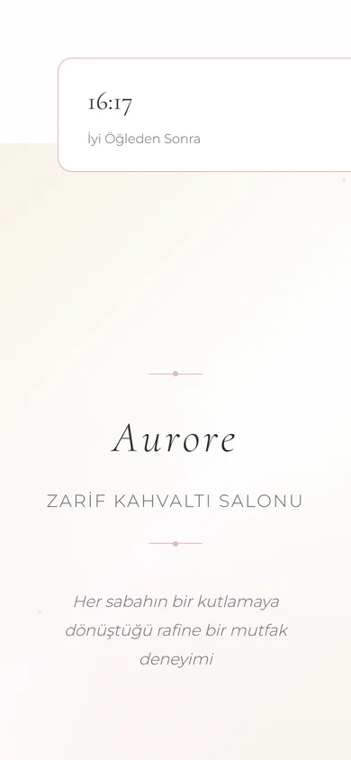 Morning Glory QR Menü mobil - Kahvaltı salonu online menü