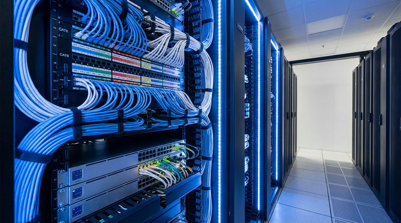 Profesyonel ağ kurulumu ve yapısal kablolama