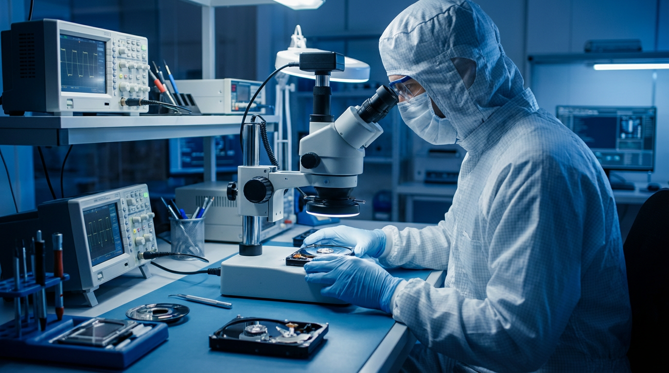 Profesyonel veri kurtarma laboratuvarı